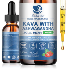 (3 Pack) Kava Kava Root Extract Supplement - High Concentration Kava w/Ashwagandha Lemon Balm Valerian Root for Immune & Overall Health - Vegan Alcohol-Free